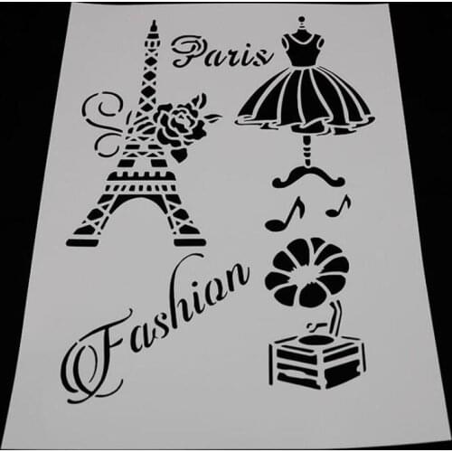 1pc Painting Template Stencils Openwork DIY Coloring Embossing Album Accessories Scrapbooking Diary Stamp Decoration Reusable