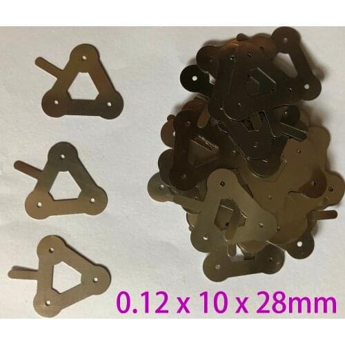100pcs/lot 0.12 x 10 x 28mm 3P Nickel Plated Steel Strap Strip Sheets for 18650 3P battery spot welding