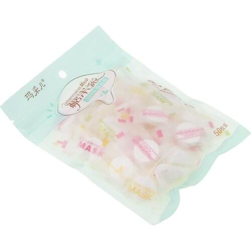 50x Beauty Skin Care Compressed Face Facial Dry DIY Paper Tablet
