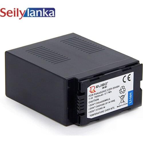 7800mAh for Panasonic CGR-D54SH Camera 7.4V Camcorder battery CGA-D07S CGR-D08R CGR-D120E/ 1B CGP-D110 CGR-D08S CGR-D120T