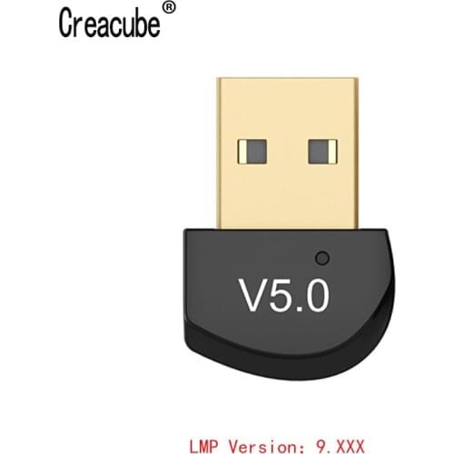 Creacube Wireless USB Bluetooth 5.0 Adapter Bluetooth Dongle Music Sound Receiver Adaptador Bluetooth Transmitter For PC