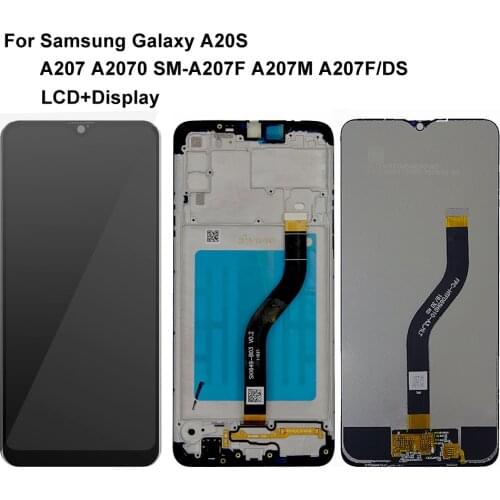 LCD Display For Samsung Galaxy A20S A207 A2070 SM-A207F A207M A207F/DS Display Touch Screen Digitizer Assembly With Frame