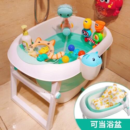 Newborn Baby Eco-friendly PP Folding Bath Tub Baby Swim Tubs Bath Body Washing Portable Folding Children Kids Care Bathtub