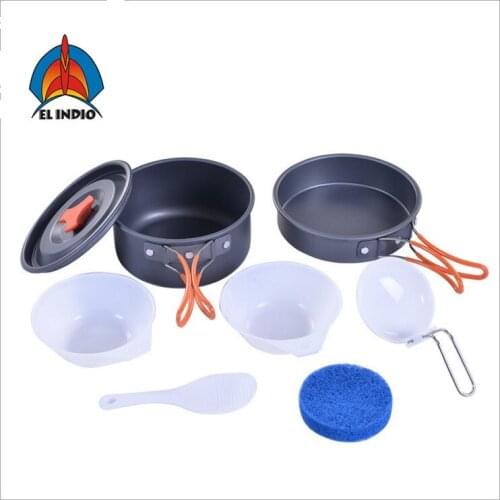 EL INDIO 1-2 people outdoors Camping pan portable combination pot picnic camping pan WH200