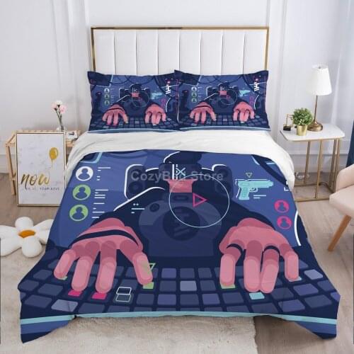 Fashion New Gamepad Bedding Set Kids Modern 3d Duvet Cover Sets Comforter Bed Linen Twin Queen King Single Size Fashion Luxury