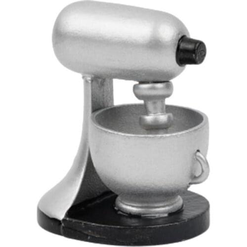 Doll House Mini Simulation Wooden Mixer Model Toy 1:12 Miniature Dollhouse Accessories Decoration Blender Doll DIY House Ki C9A5