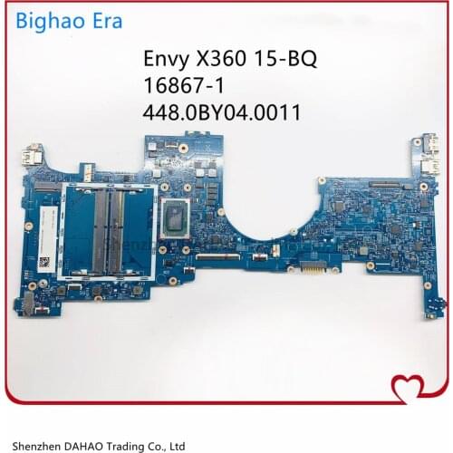 16867-1 448.0BY04.0011 15-BQ Mainboard For HP Envy X360 15-BQ Laptop Motherboard 924315-001 924315-601 W/ FX9800 CPU DDR4 Tested