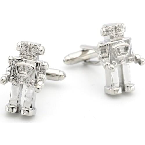 New High-end Robot Cufflinks Sleeve Nails French Shirt Men and Women Jewelry Gift Nerd Gifts Groomsman Mens Gifts