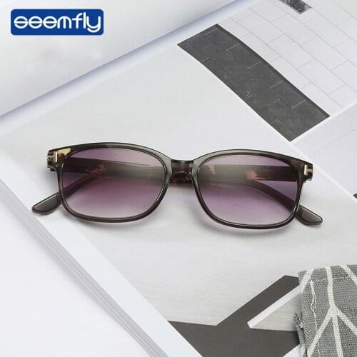 Seemfly Gradient Color Clear Lens Reading Glasses Men Women Magnifying Eyewear Presbyopic Eyeglasses Portable Gift For Parents
