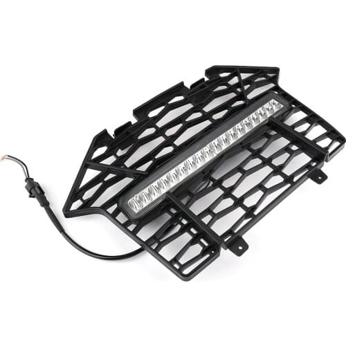 Front Bumper for Polaris UTV RZR Front Bumper Mesh Grille Grill 2020 2021 for Polaris RZR Pro XP / XP 4