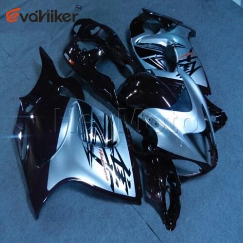 Full fairing kits for GSXR1300 2008 2009 2010 2011 2012 2013 2014 2015 2016 silver black ABS plastic motor panels Injection mold