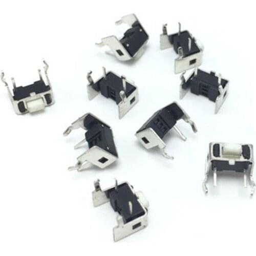 1000 Pcs 3x6x5mm 4 Pin PCB Right Angle Micro Momentary Tactile Push Button Switch