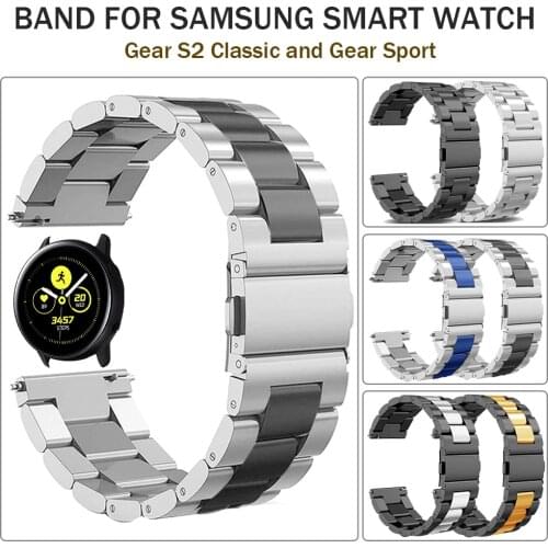 20/22 Stainless Steel Wrist Band for Samsung Galaxy Gear Sport Strap Bracelet for Galaxy Watch S2 Classic Watchband Accessories