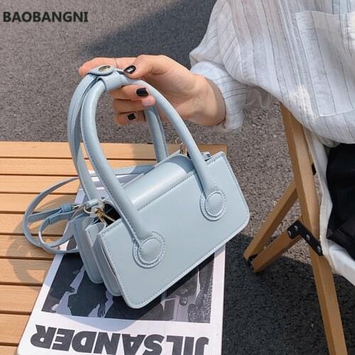 New Designer Small Handbag Crossbody Bag For Women Ladies Mini Shoulder Sac Pu Leather Female Baguette Purses