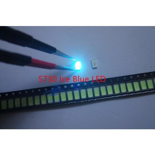 LED 5730 SMD lamp beads high brightness 0.5W 500pcs/lot ice blue light-emitting diode