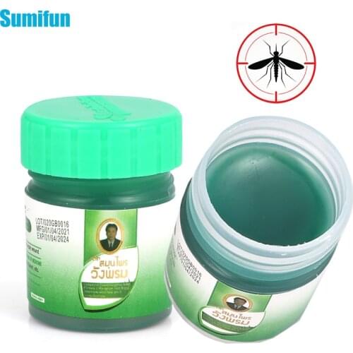 1pcs 100% Original Thailand Green Ointment Herbal Products Muscle Rub Cooling Oil Refresh Anti-itch Herbs Psoriasis Cream P0217