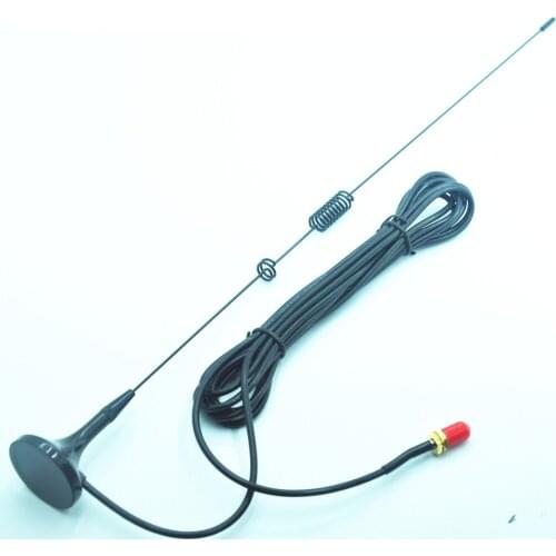 10PCS/LOT UT-106 SMA-F/SMA-M Connector Dual Band Car Mobile High Gain 3.2dBi/5.6dBi Super Magnet Antenna for Baofeng Radios