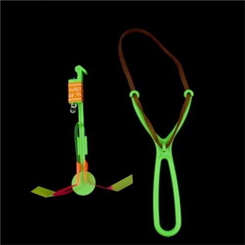 10 pc Slingshot Catapult Led Plastic lightning Flying lights Slingshot Night Outdoor Kid Toy