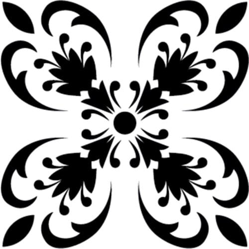 Living Room Decoration Black White Wall Sticker Tiles Posters Kids Room Waterproof PVC Self Adhesive Decals 12*12cm 10PCS