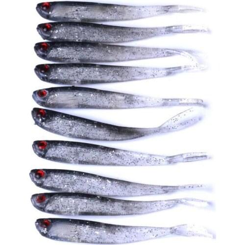 5PCS/lot Soft Lure Silicone Swimbaits isca Artificial Worm Soft Bait Fish Wobblers Bass Carp Flying Fishing Lure 3.6g 10CM