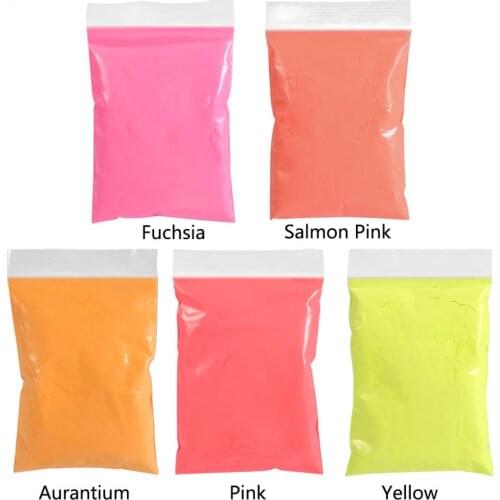 50g/Bag Photoluminescent Nail Glitter Powder Bright Fluorescent Pigment Powder For DIY Nail Art Paint Printing Soap Neon Powder