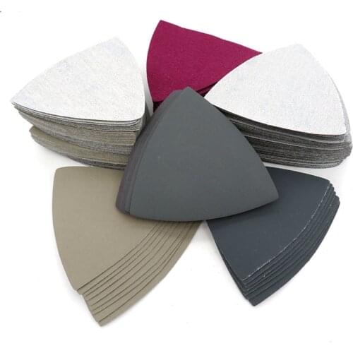 5-100Pcs Wet Dry Triangle Flocking Sanding Sandpaper 90x90x90mm 60-10000 Grit Abrasive Polishing Tool For 996A