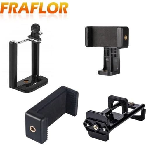 Lightweight Phone Holder Selfie Expanding Stand Mount With 1/4" Screw Hole Phone Clip For Tripod Bracket Universal Smartphone