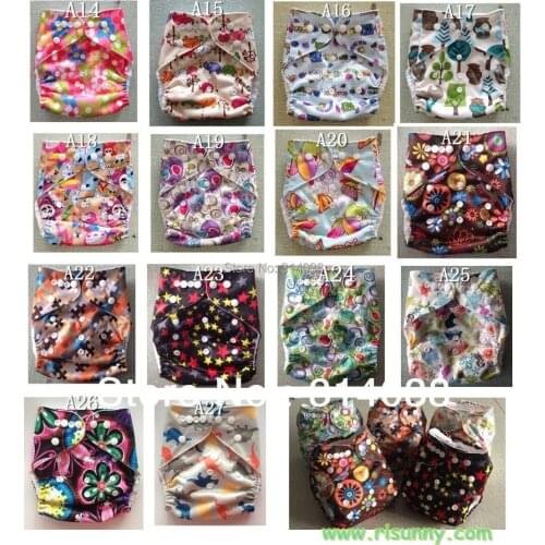 Risunnybaby Cotton Baby Diaper Reusable Washable Cloth Diapers Nappy Cover Waterproof Newborn Baby Traning Panties Diapers