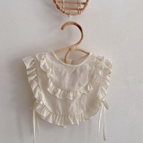 Newborn Baby Bandana Bibs Ruffles Lace Baby Bibs Feeding Bibs for Drooling & Teething Soft and Absorbent Bibs Unisex Infant Bibs