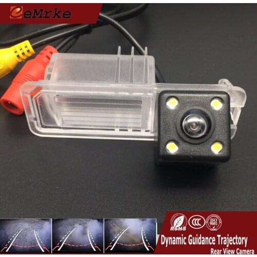 EEMRKE for VW Passat 362 Alltrack Variant Golf Beetle with Dynamic Trajectory Parking Line Car Rearview Reversing Tracks Camera