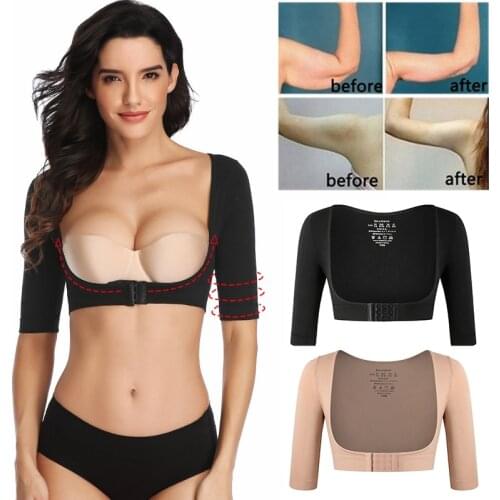 Upper Arm Shaper Slimmer Posture Corrector Women Body Compression Sleeves Shapewear Seamless Corrective Underwear Slimming Tops