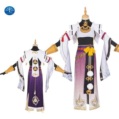 ManLuYunXiao Game Genshin Impact Cosplay Kujo Sara Costume Anime Cosplay Women Halloween Outfit Fancy Dress Custom Made