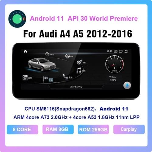 COHO For Audi Q5 2010-2013 Android 11.0 Octa Core 6+128G Car Multimedia Player Stereo Receiver Radio