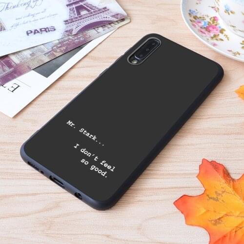 Mr Stark I Don'T Feel So Good Tom Holland Print Soft Silicone Matt Case For Samsung Galaxy S Note and Galaxy A