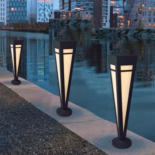 Outdoor Garden Pathway Pillar Light Outdoor Waterproof LED Landscape Lawn Light Aluminum Courtyard Villa Column Lamps