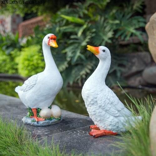 Pastoral Simulation Animal Resin Duck Simulation Goose Ornaments Garden Decoration Courtyard Outdoor Gardening Decoration Props