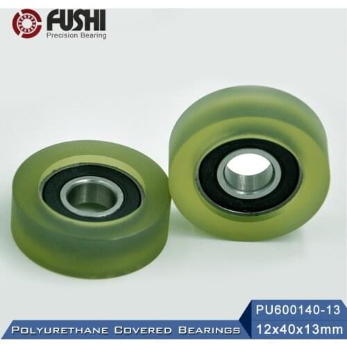 PU 6001 Polyurethane Covered Bearing 12*40*13 mm ( 2 Pcs ) Shaft 12mm PU600140-13 Urethane Cover PU6001 Bearings