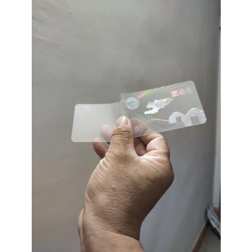 Transparent Custom Security Hologram Laminating Film Pouch for ID Cards and Documents