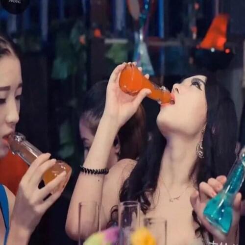 Transparent Glass Wine Cup Fun Beer Juice Cup Creative High Boron Martini Cocktail Glasses for KTV Bar Decoration Perfect Gifts