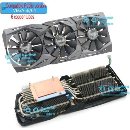 New Original for Compatible Public Version RX VEGA64 VEGA56 RADENO VII RTX2080Ti RTX2080 Graphics Video Card Radiator Cooler