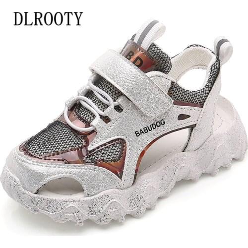 Summer Children Sandals Shoes Boys Girls Sneakers Mesh Kids Fashion Beach Toddler Baby Breathable Non-slip Hook & Loop Sport