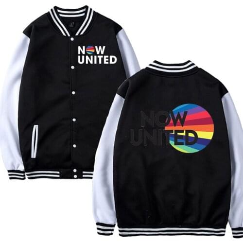 Now United hoodies Baseball Men 2021Now United - Better Album Jackets and Coat Black Hoodie Mens UN Team Sweatshirt Streetwear