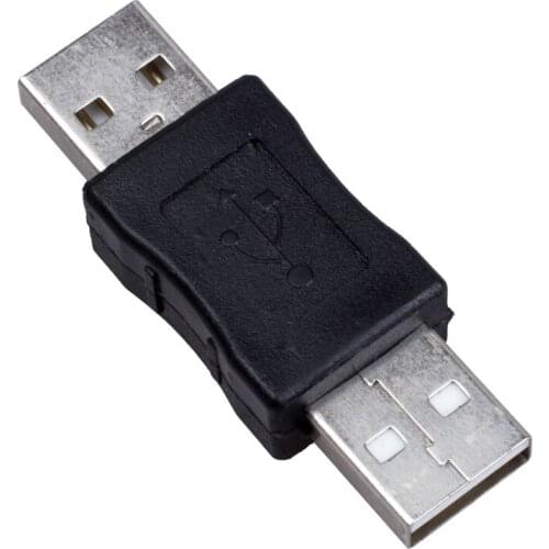 SODIAL(R) USB A Male to Male Connector Adapter Black #8