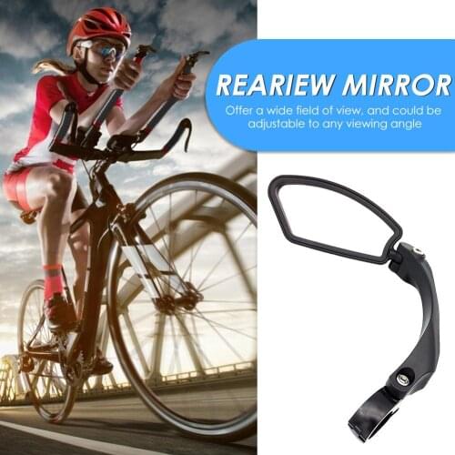 Bicycle Stainless Steel Lens Mirror MTB Handlebar Side Safety Rear View Mirror Road Bike Cycling Flexible Rearview Mirrors Parts