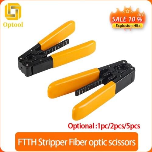 Optical Fiber Wire Stripper FTTH Cable Wire Stripper Plier Cutting Stripping Peeling Plier Electrician Repair Tool Free shipping