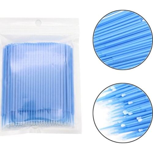100pcs Disposable Eyelash Extension Tools Individual Lashes Applicators Mascara Brush Lash Extensions Cotton Swab