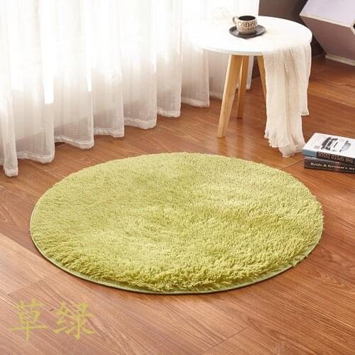 2020 Soft Plush Round Solid Carpet Multifunctional White Fluffy Living Room Carpets Door Mat Yoga Mat Seat Cushion Bedroom Mats