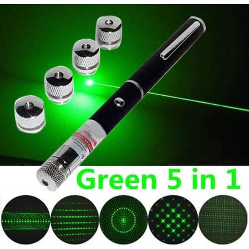 5 In 1 Presenter Powerpoint Flashlight Green Laser Pointer Presentation Wireless Remote Pen 3v Battery Operated Mini Penlight