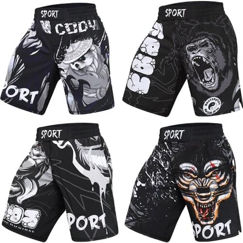 MMA Boxing Tiger Muay Thai Sport Boxing Shorts Muay Thai Sanda Fighting Training Pants Bjj Gi Rashguard Kickboxing Shorts Boxeo