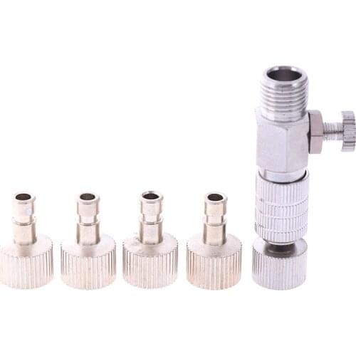1pc Model Airbrush Quick Plug Connector Airbrush Quick Release Coupling Disconnect Adapter With 1/8" Plug Fitting Part